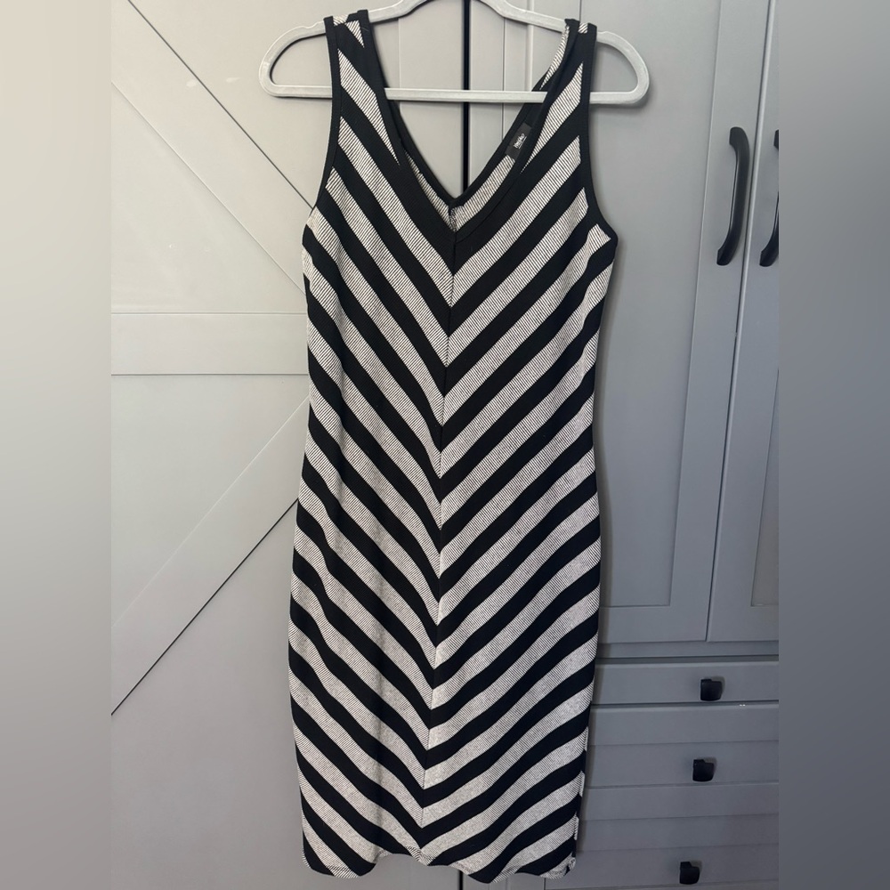 Mossimo brand- Black and White Ribbed Dress